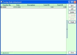 Foreign Bank Adjustment
